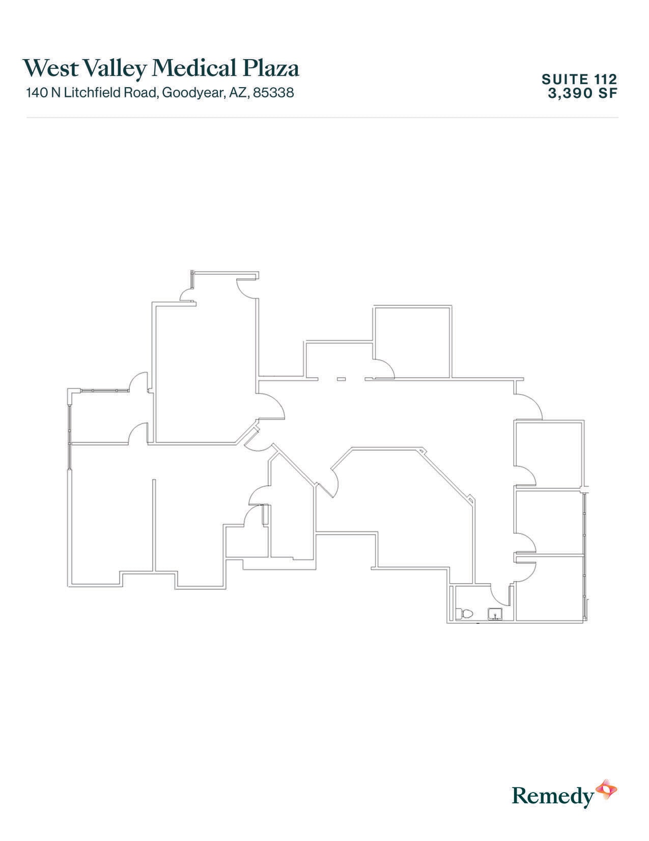 140 N Litchfield Rd, Goodyear, AZ à louer Plan d’étage– Image 1 sur 1