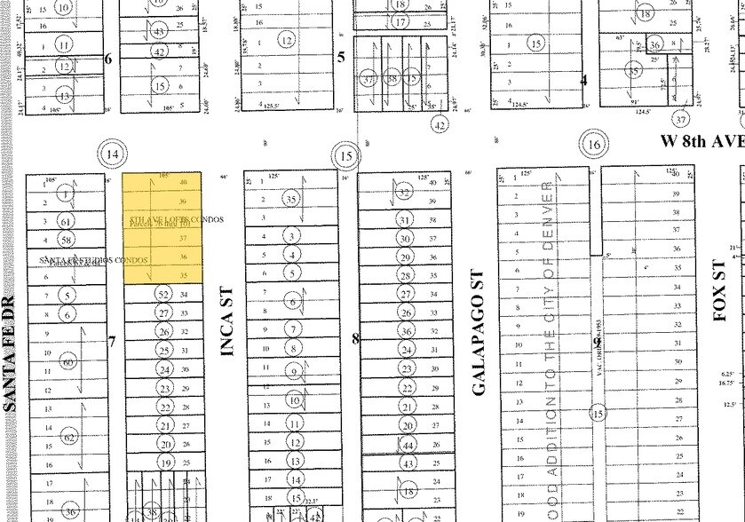 800 W 8th Ave, Denver, CO à vendre - Plan cadastral – Image 2 sur 18