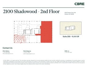 2100 Powers Ferry Rd Se, Atlanta, GA à louer Plan de site– Image 1 sur 1