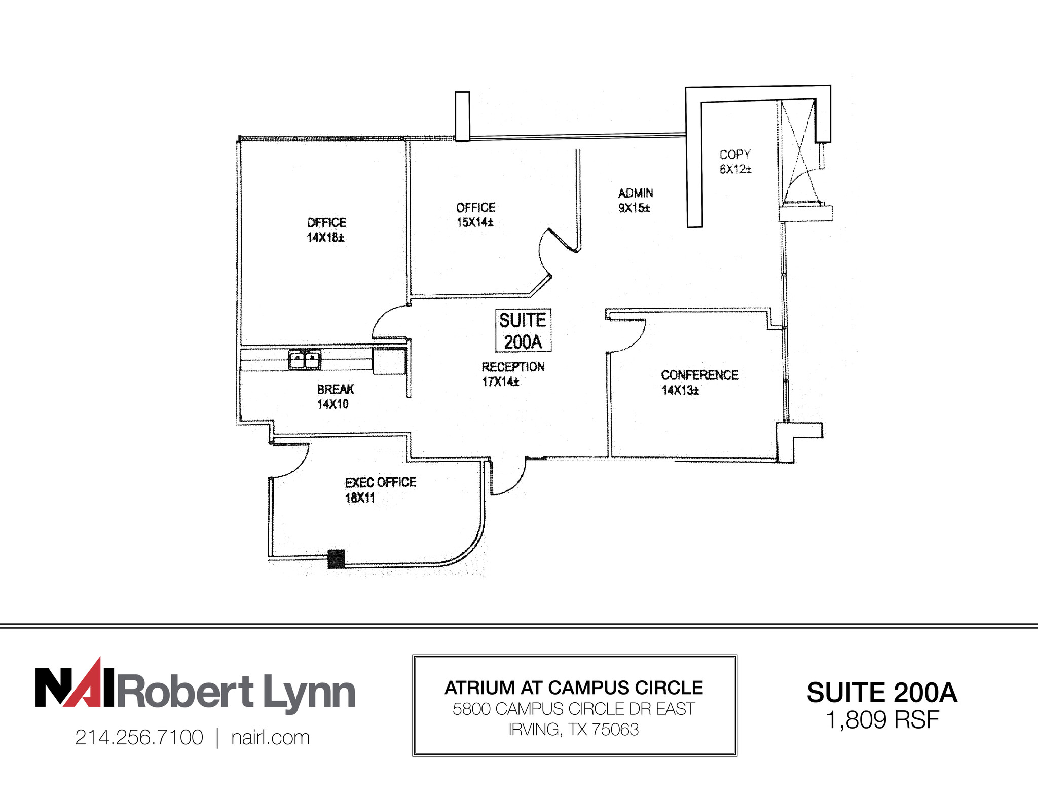5800 Campus Circle Dr E, Irving, TX à louer Plan d’étage– Image 1 sur 2