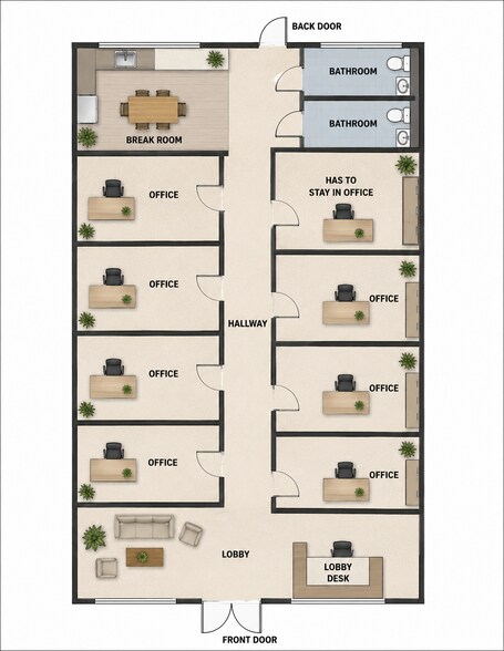 740 E General Stewart Way, Hinesville, GA à louer - Plan d’étage – Image 2 sur 23