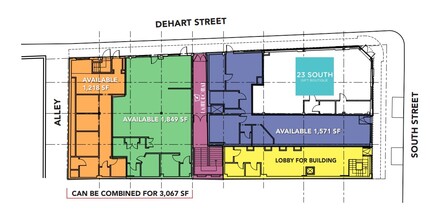 23 South St, Morristown, NJ à louer Plan d’étage– Image 1 sur 1