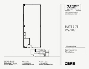 2625 Butterfield Rd, Oak Brook, IL à louer Plan d’étage– Image 1 sur 1