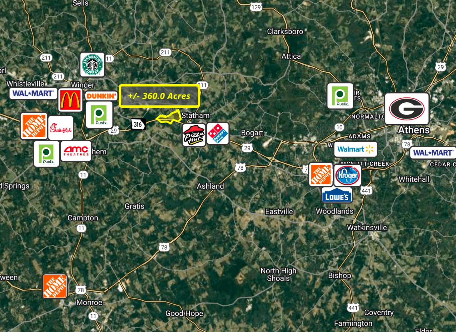 0 Highway 316 (One University Parkway) hwy, Statham, GA à vendre Photo principale– Image 1 sur 7