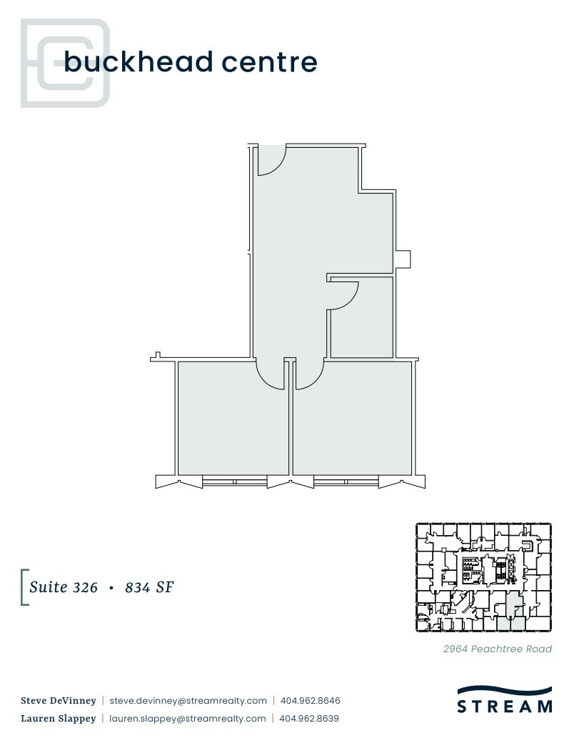 2970 Peachtree Rd NW, Atlanta, GA à louer Plan d’étage– Image 1 sur 1