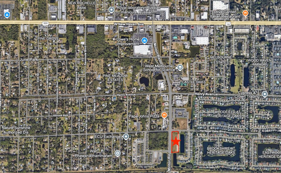 Minton Rd & Heritage Oaks blvd, West Melbourne, FL à vendre - Photo principale – Image 1 sur 2