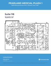 10905 Memorial Hermann Dr, Pearland, TX à louer Plan d’étage– Image 2 sur 2
