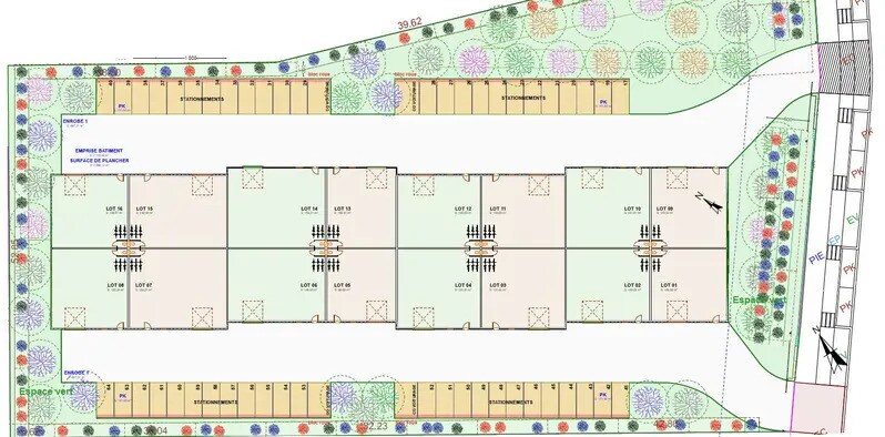 Local d’activités dans DOUVRES-LA-DÉLIVRANDE à louer - Plan de site – Image 3 sur 4