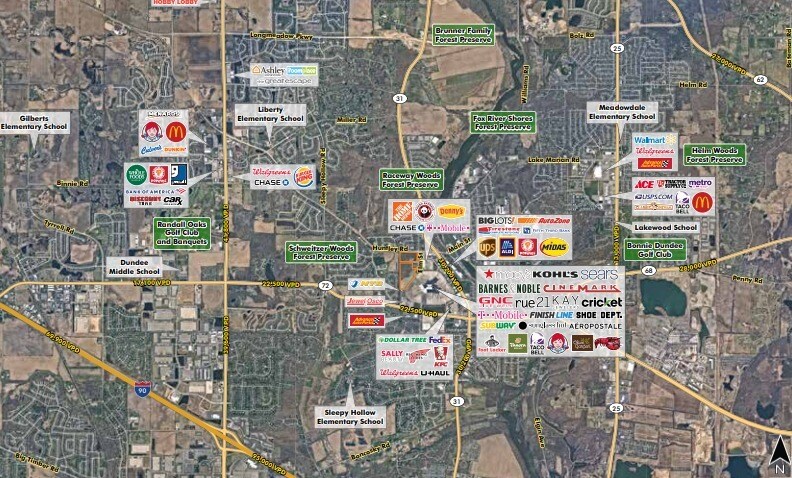 SWC OF HUNTLEY ROAD & ELM AVENUE, West Dundee, IL à vendre Photo principale– Image 1 sur 2