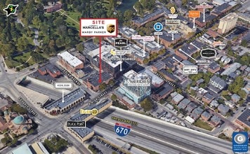601-615 N High St, Columbus, OH - VUE AÉRIENNE  vue de carte