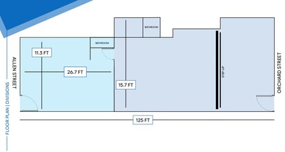 161 Orchard St, New York, NY à louer Plan d’étage– Image 2 sur 2