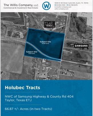 Plus de détails pour Samsung Highway, Taylor, TX - Terrain à vendre