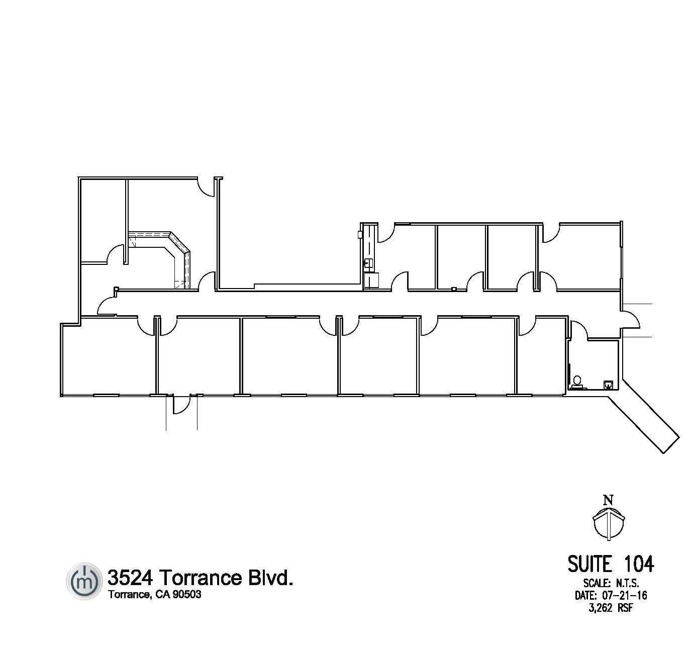 3400 Torrance Blvd, Torrance, CA à louer Plan d’étage– Image 1 sur 1