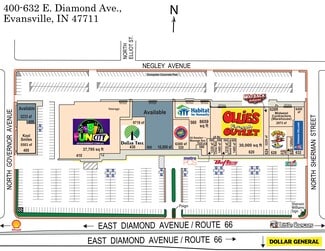 Plus de détails pour 400 E Diamond Ave, Evansville, IN - Local commercial à louer