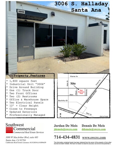 3002-3012 Halladay St, Santa Ana, CA à louer - Photo de l’immeuble – Image 2 sur 9