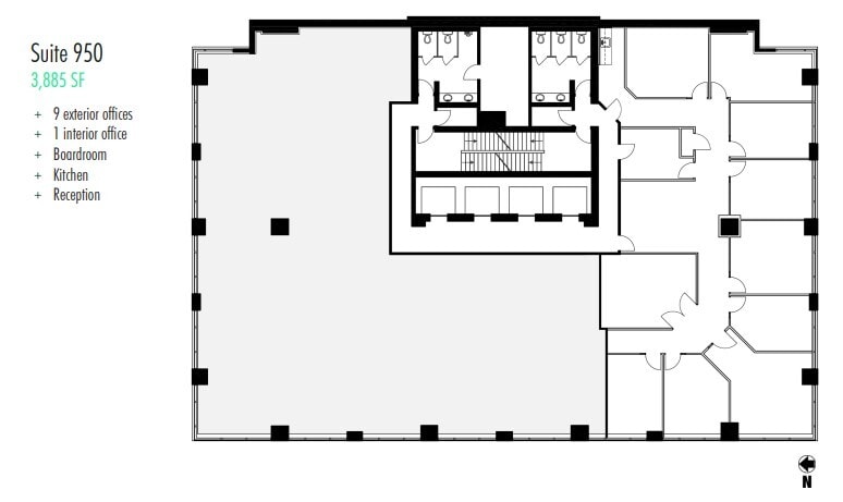 736 6th Ave SW, Calgary, AB à louer Plan d’étage– Image 1 sur 1