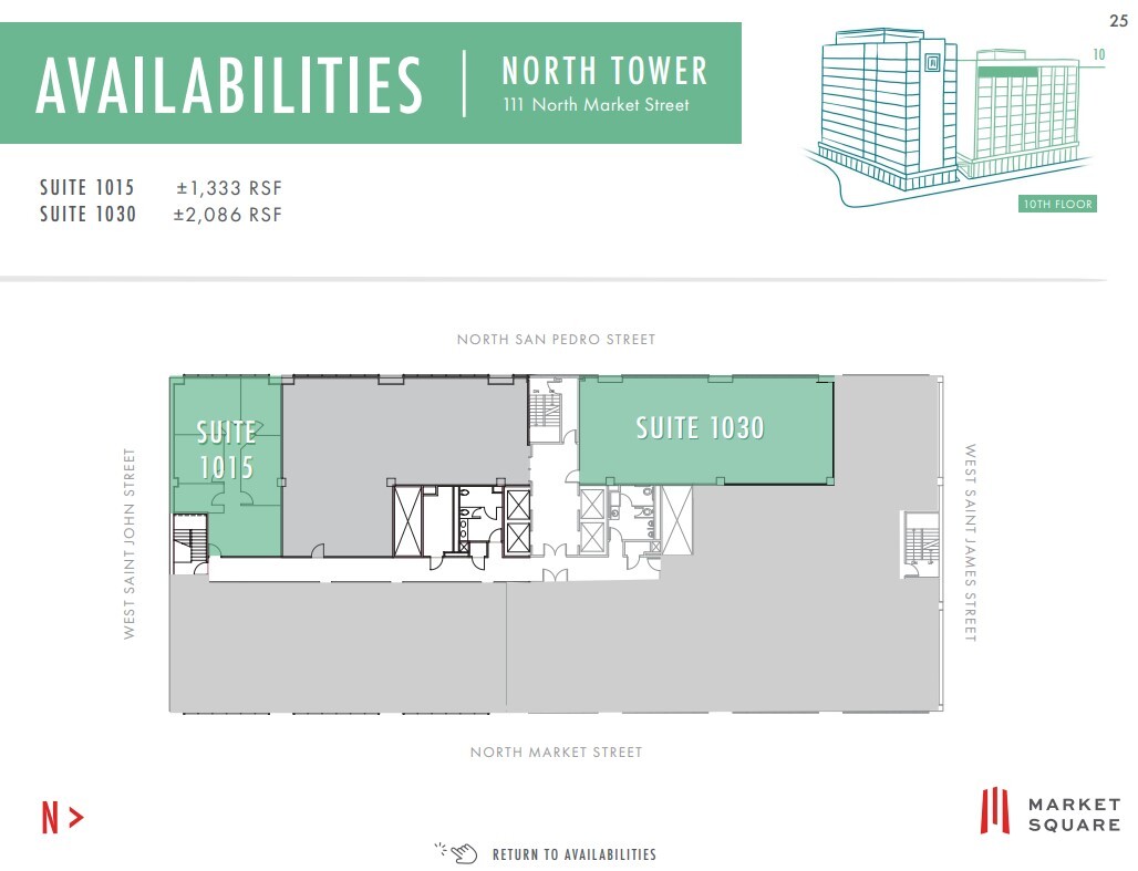 111 W Saint John St, San Jose, CA à louer Plan d’étage– Image 1 sur 1