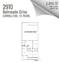 2910 Belmeade Dr, Carrollton, TX à louer Plan d’étage– Image 1 sur 1