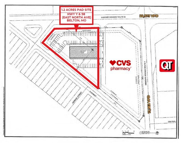 Highway Y & E North Ave, Belton, MO à louer - Plan de site – Image 2 sur 2