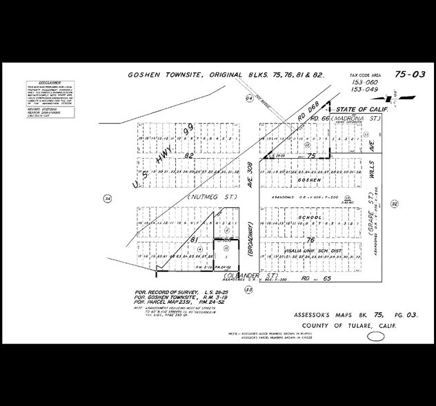 30821 CA-99 Hwy, Goshen, CA à vendre - Plan cadastral – Image 3 sur 14