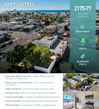 2175-2177 Bacon St, San Diego, CA - Vue aérienne vue de carte