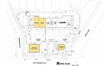 7025 E Michigan Ave, Saline, MI à louer Plan de site– Image 2 sur 2