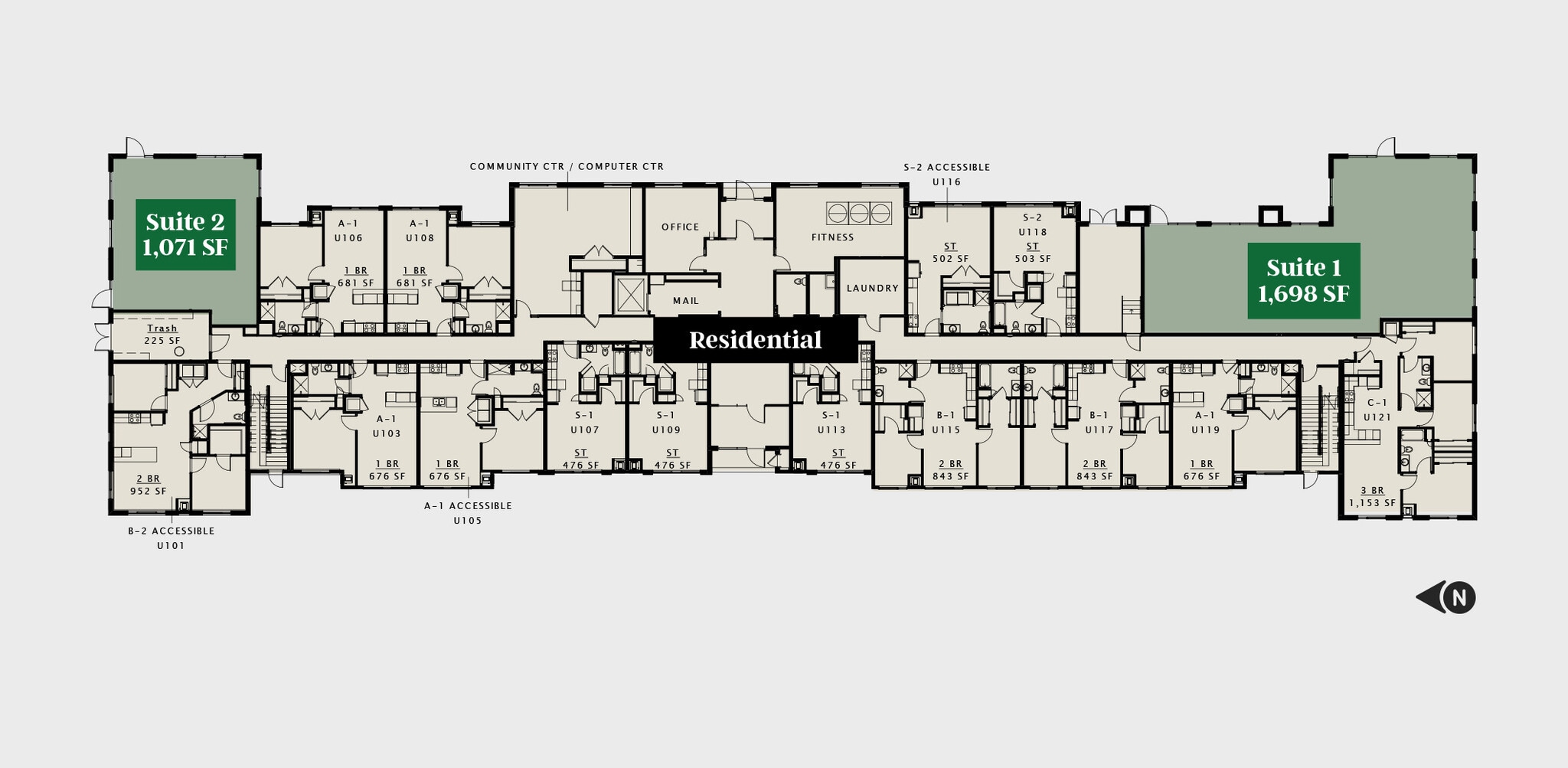 1420 N Harrison St, Davenport, IA à louer Plan d’étage– Image 1 sur 1