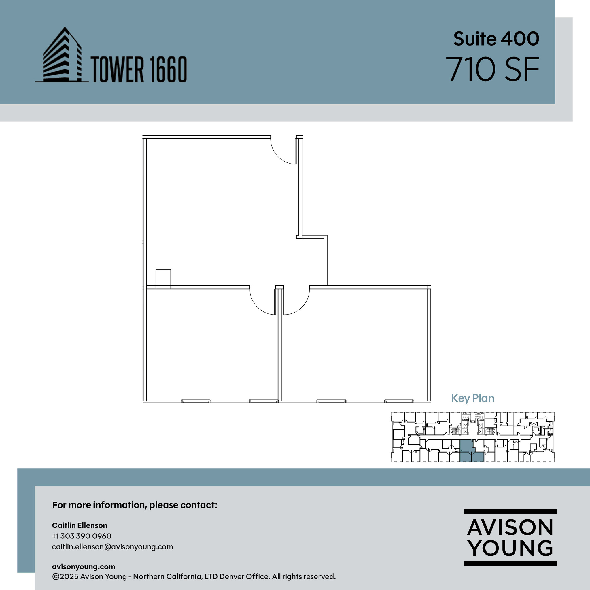 1660 S Albion St, Denver, CO à louer Plan d’étage– Image 1 sur 1