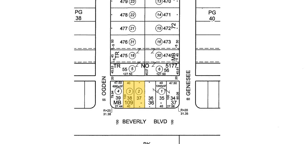 7763-7767 Beverly Blvd, Los Angeles, CA à louer - Plan cadastral – Image 3 sur 3