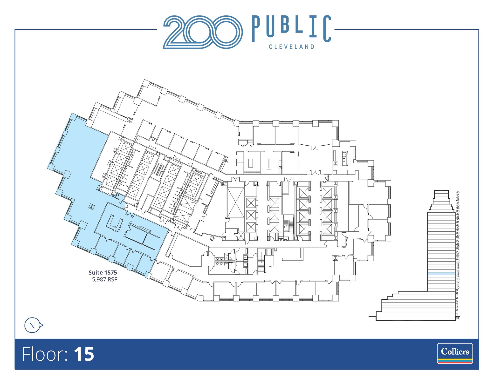 200 Public Sq, Cleveland, OH à louer Plan d’étage– Image 1 sur 1