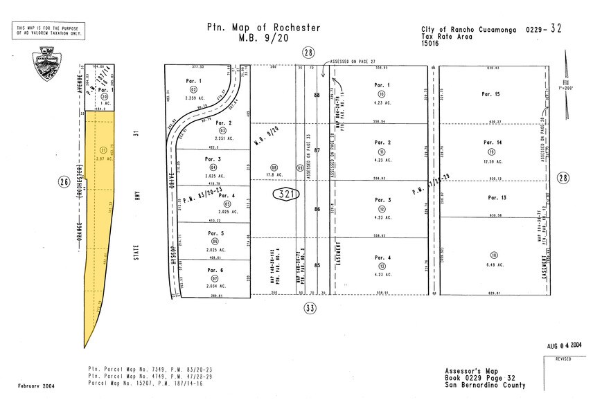 9339 Charles Smith Ave, Rancho Cucamonga, CA à vendre - Plan cadastral – Image 2 sur 3
