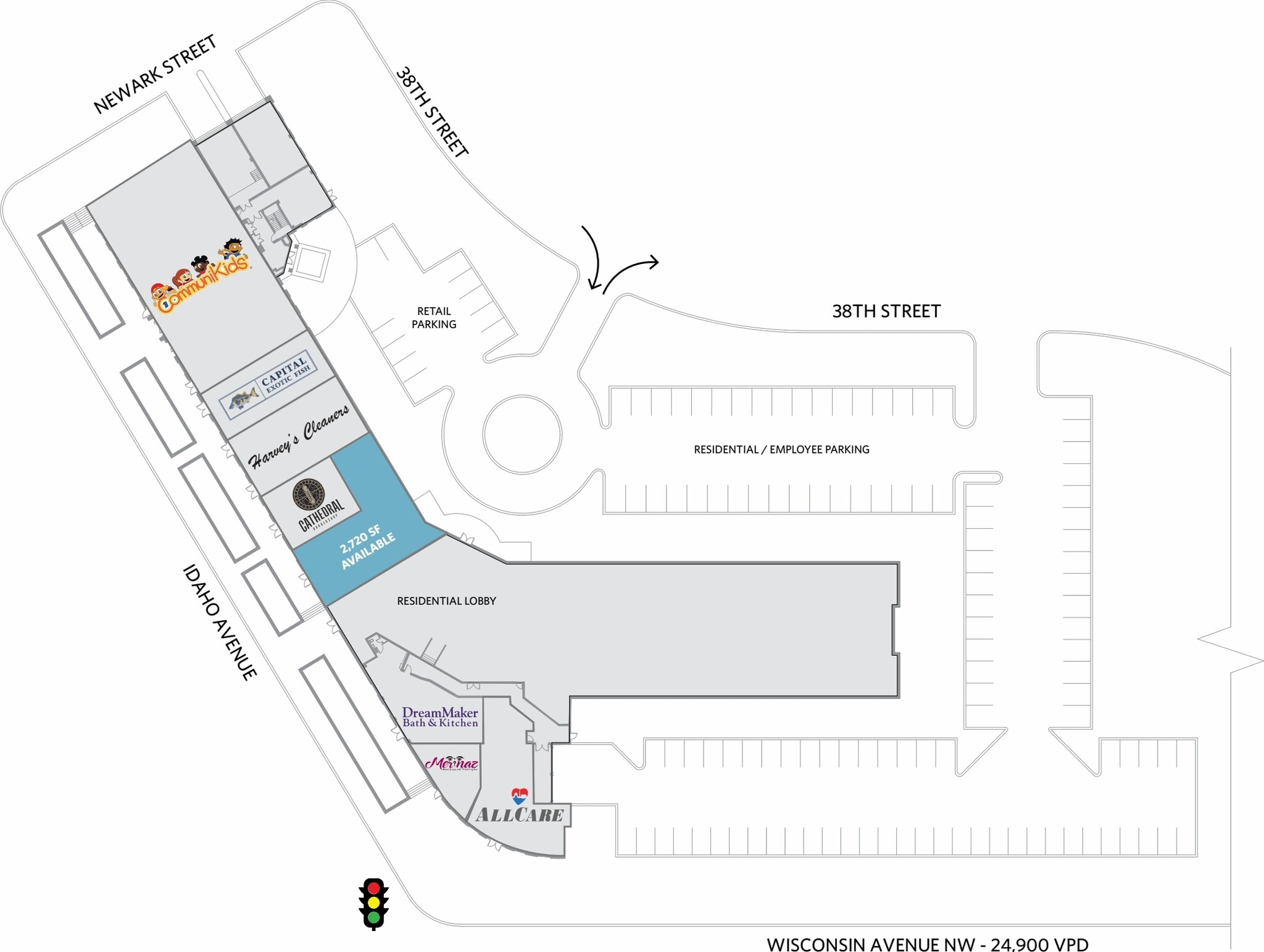 3401 38th St NW, Washington, DC à louer Plan de site– Image 1 sur 1