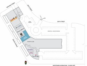 3401 38th St NW, Washington, DC à louer Plan de site– Image 1 sur 1