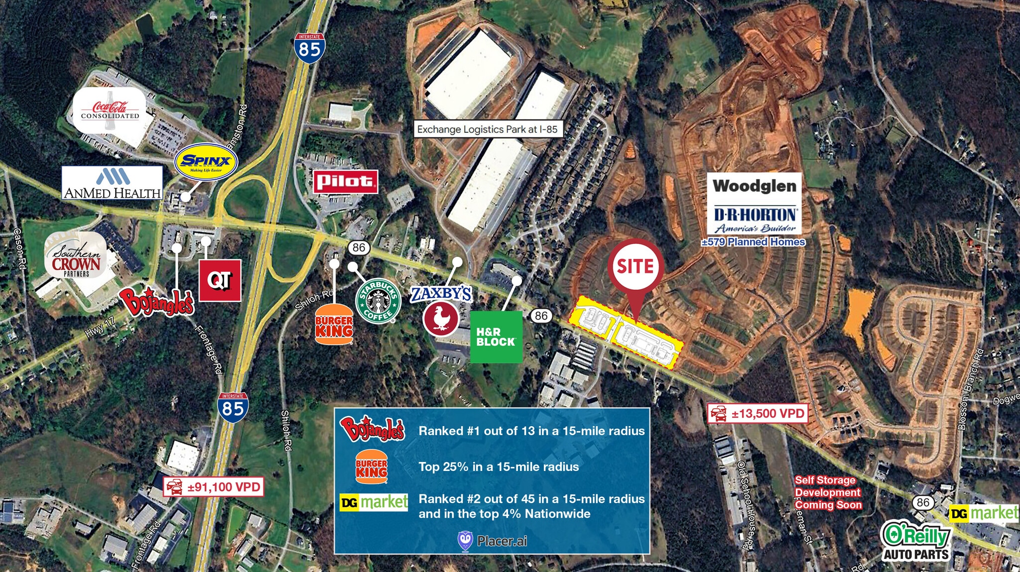 1505 Highway 86, Piedmont, SC à louer Aérien– Image 1 sur 4