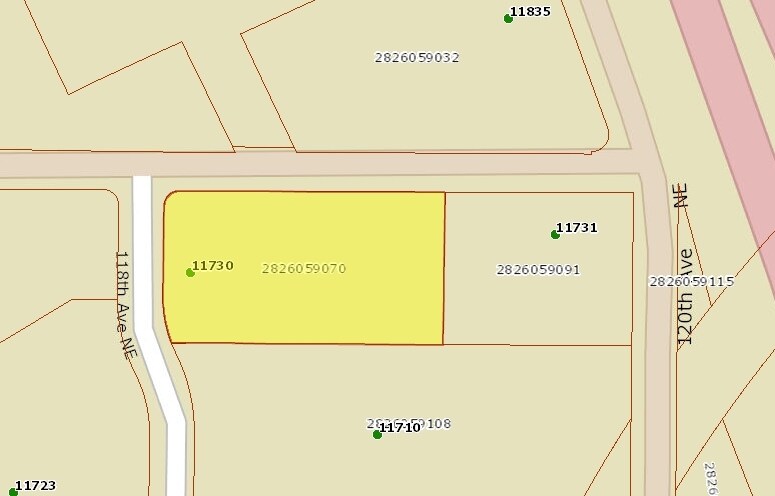11730 118th Ave NE, Kirkland, WA à louer - Plan cadastral – Image 1 sur 1