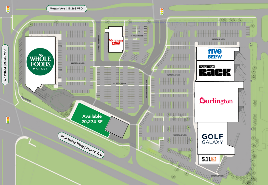 12040 Metcalf Ave, Overland Park, KS à louer - Photo de l’immeuble – Image 3 sur 7