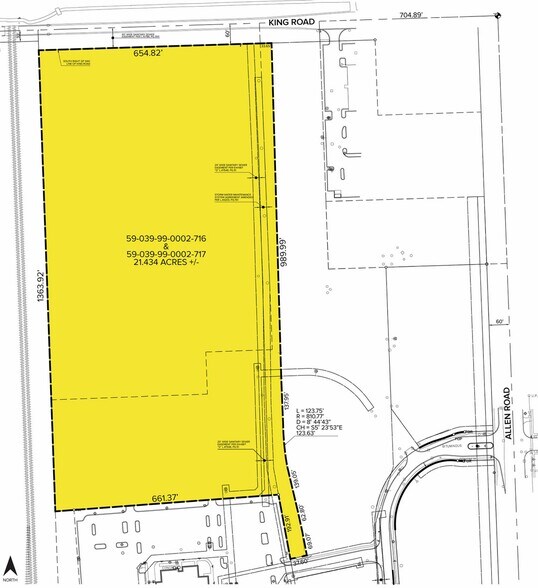 King Rd, Woodhaven, MI à vendre - Plan cadastral – Image 2 sur 2