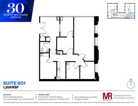 30 N Michigan Ave, Chicago, IL à louer Plan d’étage– Image 1 sur 1