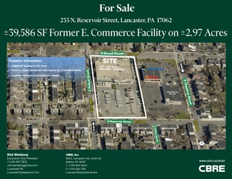 Plus de détails pour 235 N Reservoir St, Lancaster, PA - Local commercial à vendre