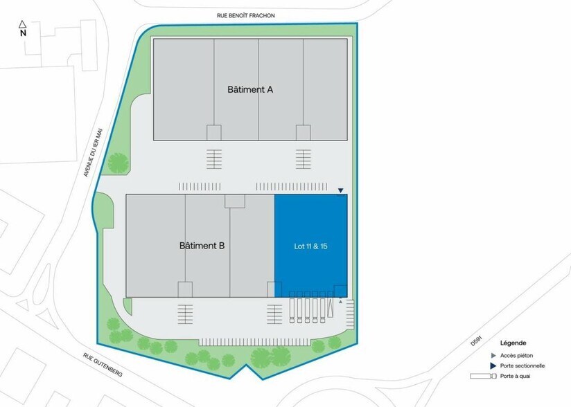 Local d’activités dans Palaiseau à louer - Plan d’étage – Image 2 sur 3