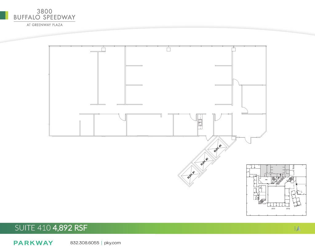 3800 Buffalo Speedway, Houston, TX à louer Plan d’étage– Image 1 sur 2