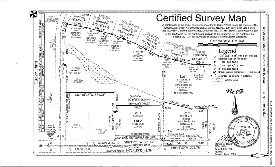2791 and 2825 Eaton Road, Bellevue, WI à vendre - Autre – Image 2 sur 2