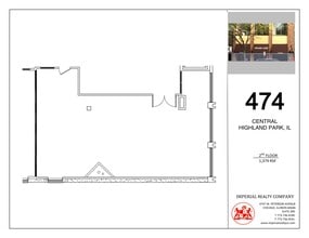 474 Central Ave, Highland Park, IL à louer Plan de site– Image 2 sur 2