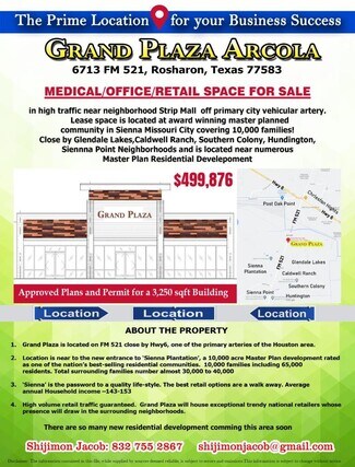 Plus de détails pour 6713 FM 521 Rd, Rosharon, TX - Local commercial à vendre