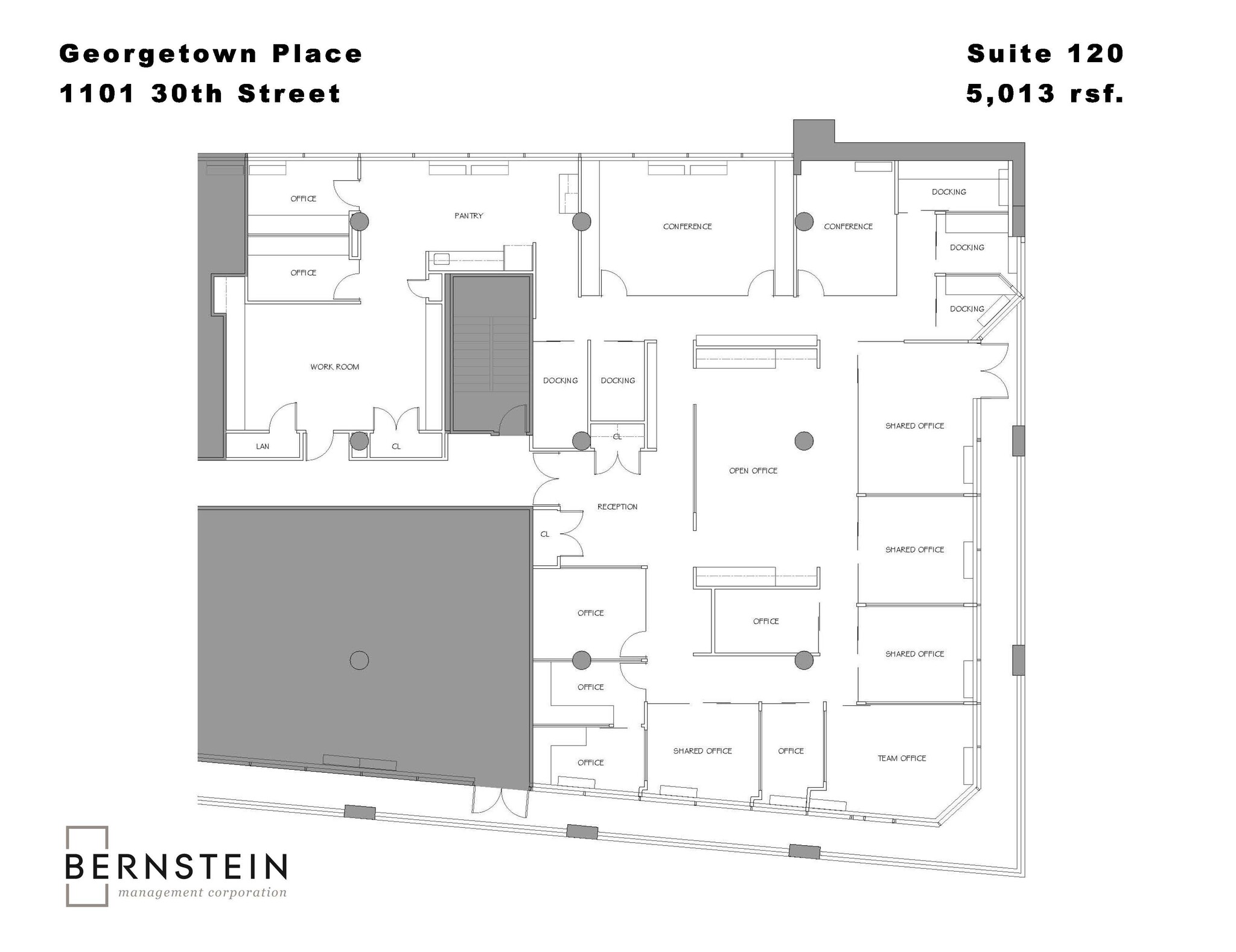 1101 30th St NW, Washington, DC à louer Plan d’étage– Image 1 sur 2
