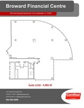 500 E Broward Blvd, Fort Lauderdale, FL à louer Plan d’étage– Image 1 sur 2