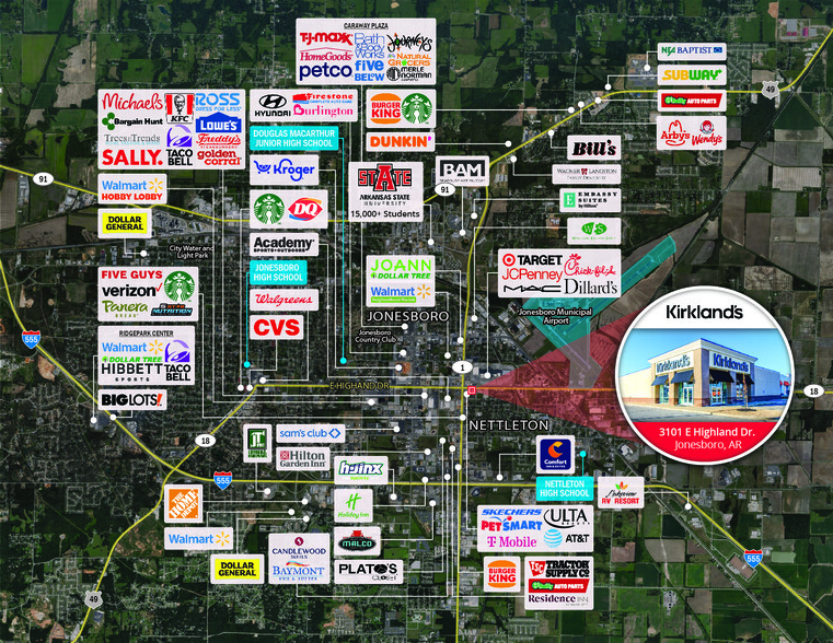 3101 E Highland Dr, Jonesboro, AR à vendre - Photo de l’immeuble – Image 3 sur 5