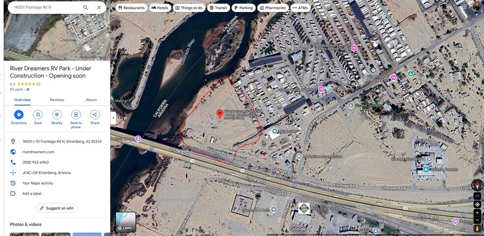 14001 I-10 N Frontage Rd, Ehrenberg, AZ à vendre - Photo de l’immeuble – Image 2 sur 4