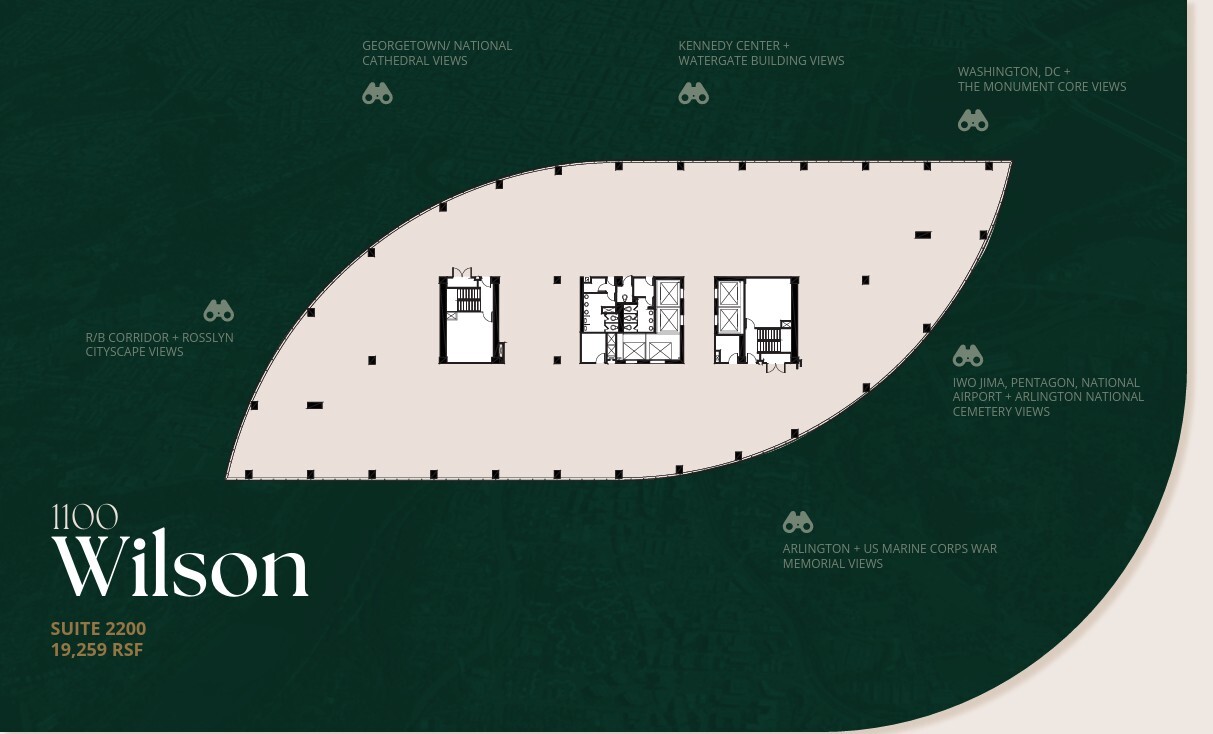 1100 Wilson Blvd, Arlington, VA à louer Plan d’étage– Image 1 sur 1