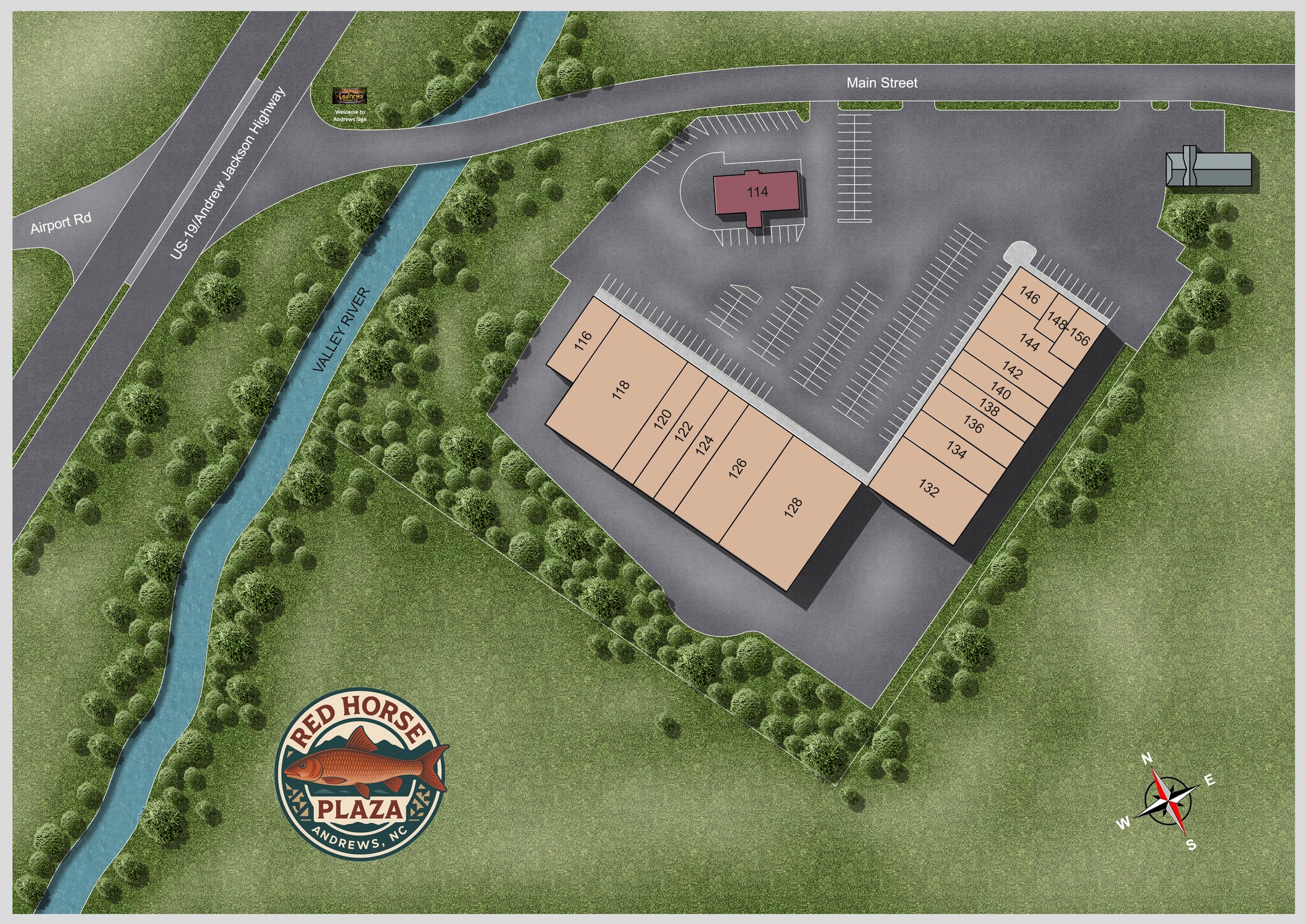 128 Main St, Andrews, NC à louer Plan de site– Image 1 sur 3
